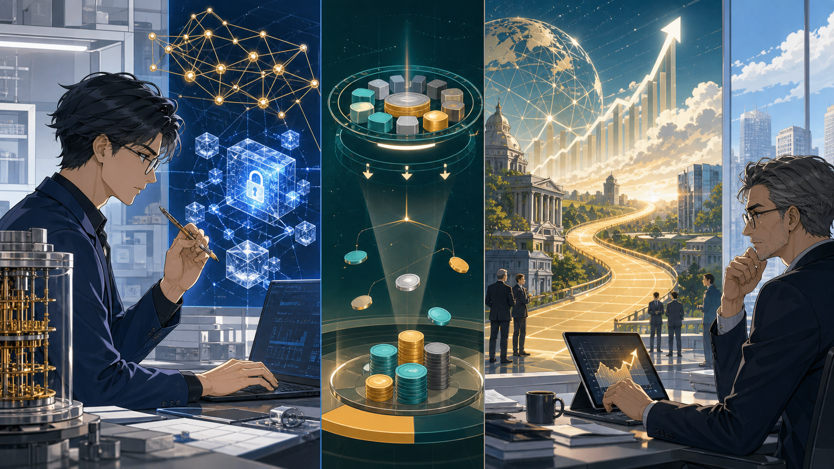 Editorial illustration for Bitcoin Quantum Defences and Solana Inflation Changes Shape Weekly Agenda